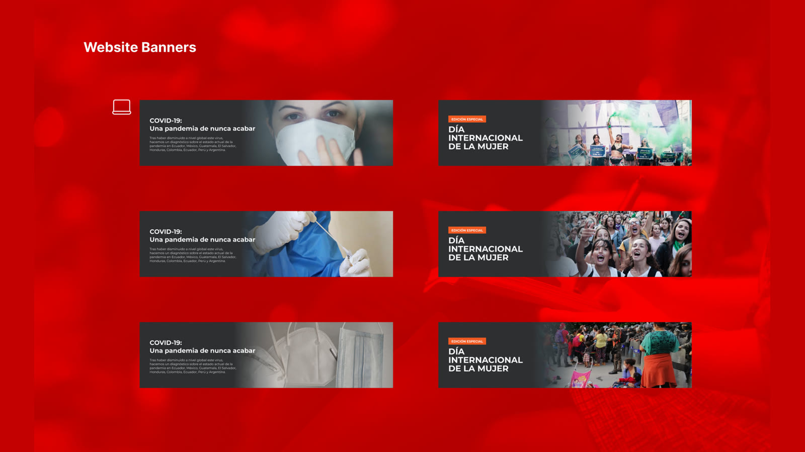 Humanos brand identity — Web banners
