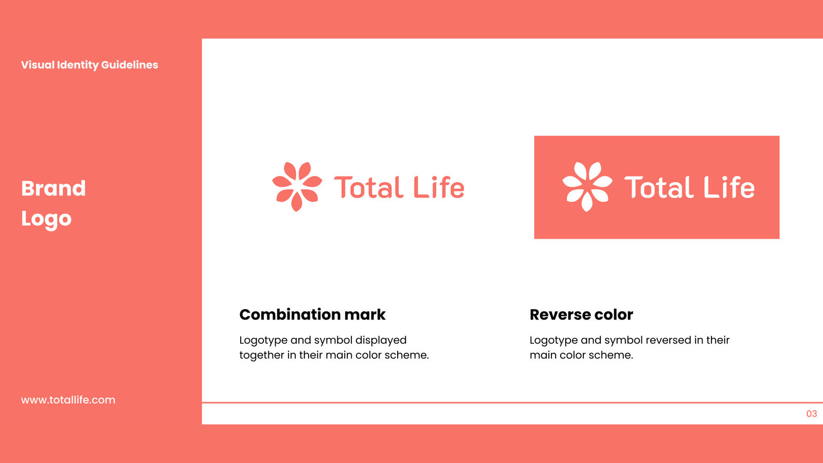 Totallife brand identity — Brand logo